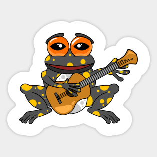 Frog with Guitar Sticker